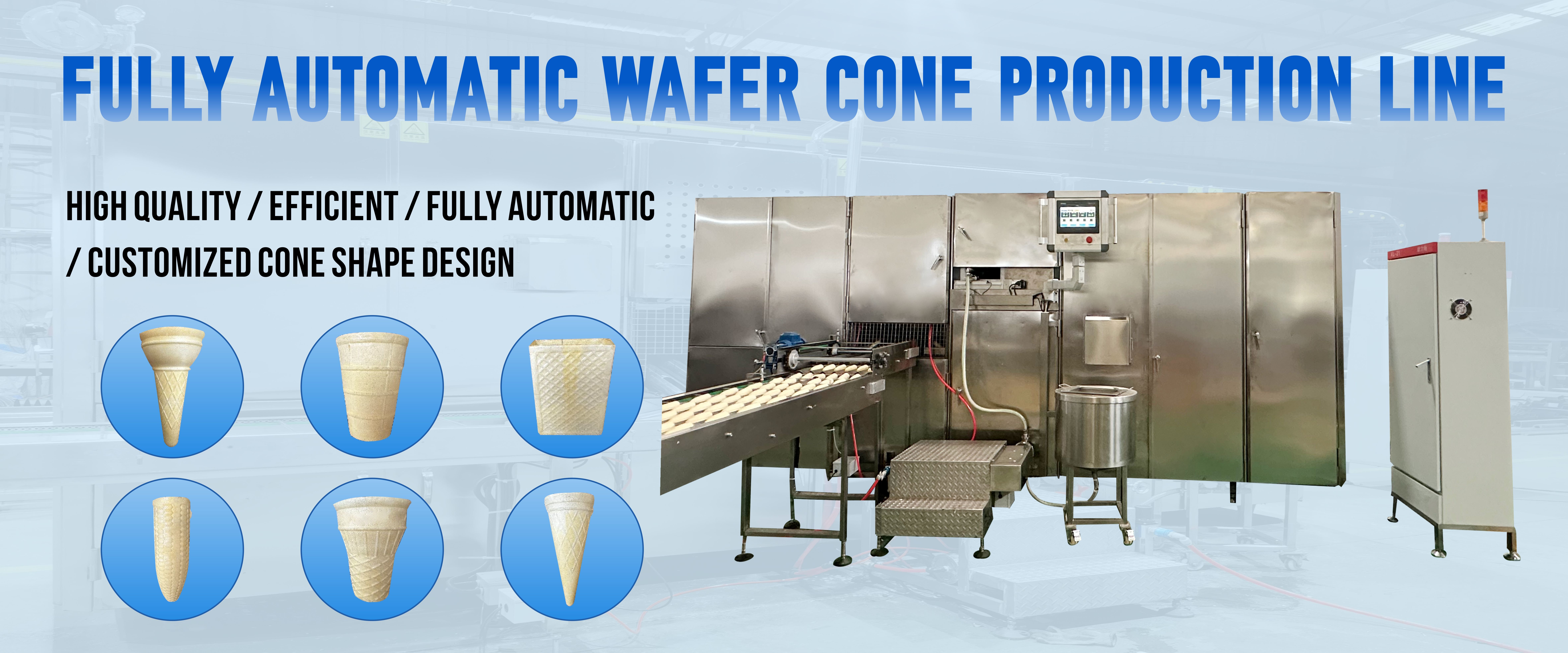 fully automatic ice cream cone making machine