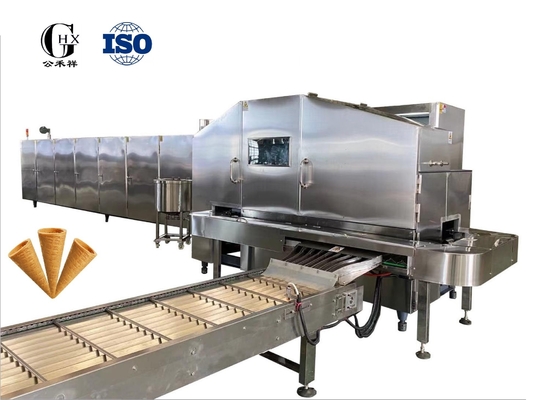 High Production Capacity Sugar Cone Baking Machine With PLC Control System 10000pcs/hour