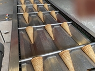 Efficient Ice Cream Cone Baking Machine Stainless Steel Material Durable