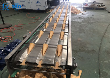Good price Ice Cream Cone Cooling Conveyors Stainless Steel , Cooling Conveyor Systems online