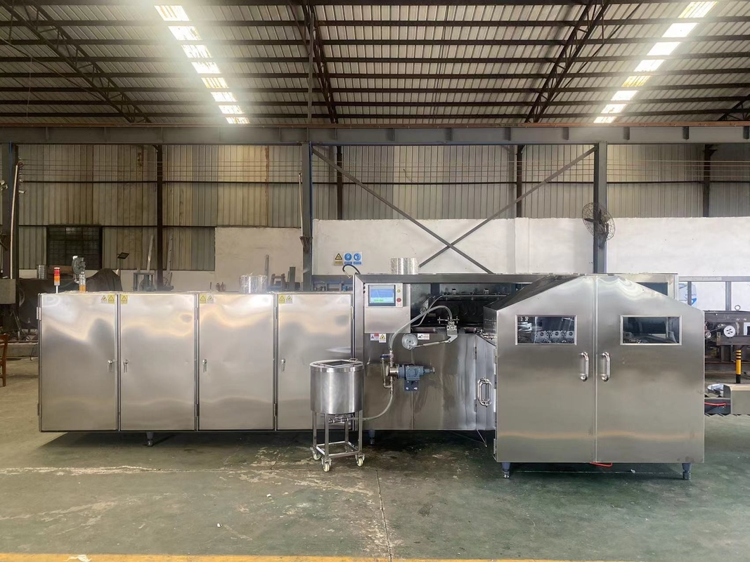 Full Automatic Ice Cream Cone Machine 7kg/H 380V Waffle Production Line