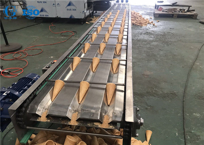Ice Cream Cone Cooling Conveyors Stainless Steel , Cooling Conveyor Systems