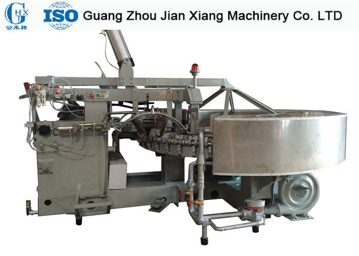 Gas Power Automatic Egg Roll Making Machine Field Installation Machine For Ice Cream Cone