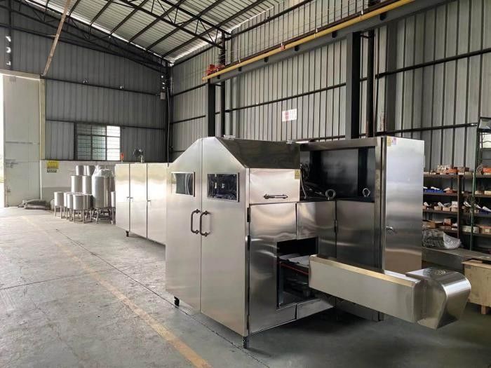 4200pcs/h Ice Cream Cone Production Line 165mm Sugar Cone Manufacturing Machine