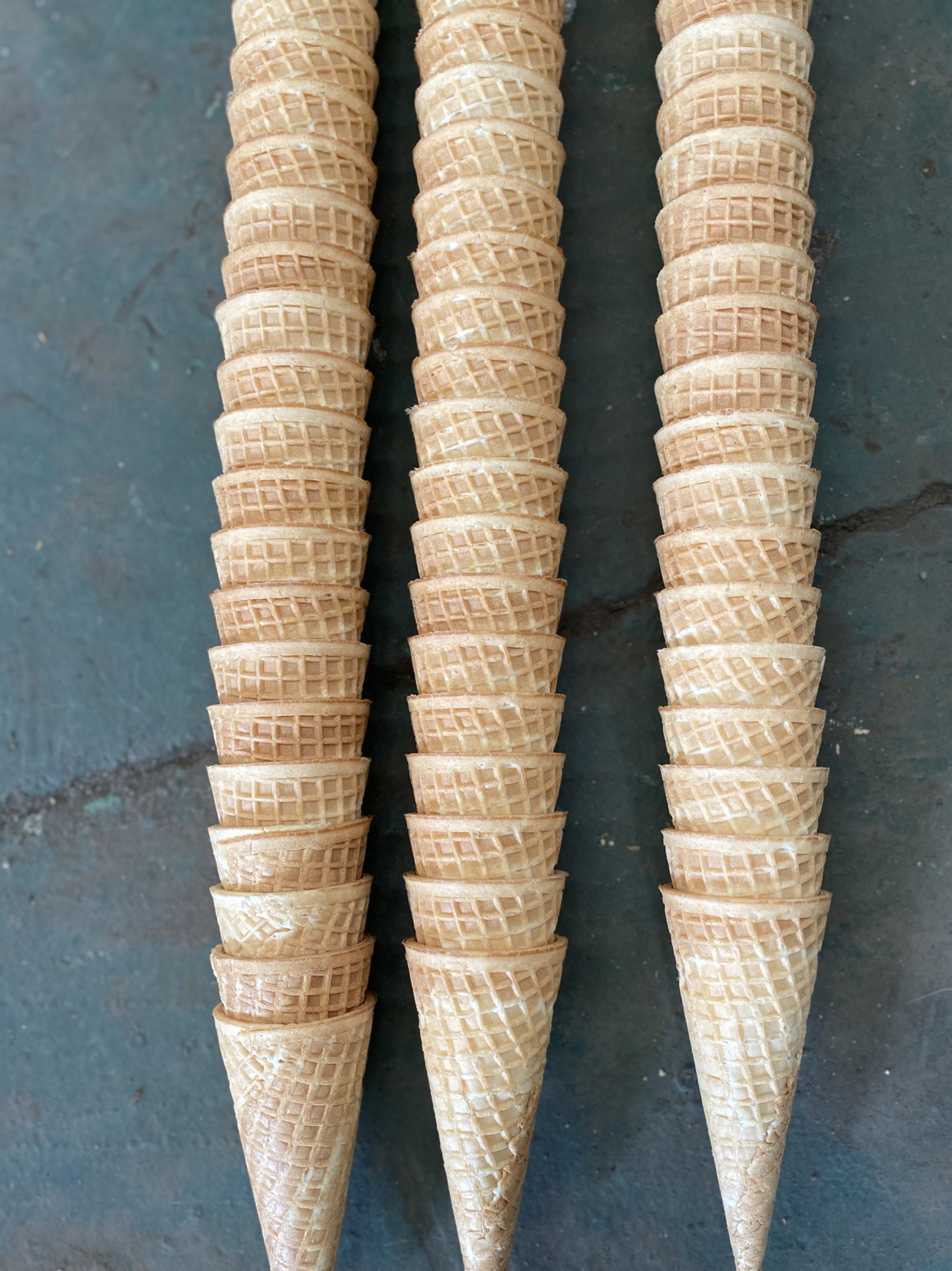 Polished Industrial 10kg/H Ice Cream Cone Machine