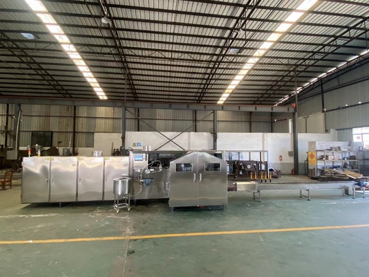 Good price 380V 16kg/H 135mm Ice Cream Cone Production Line Temperature Adjustable online