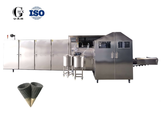Commercial Stainless Steel 2-Color Ice Cream Cone Production Line