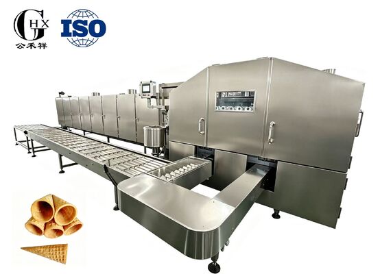 Good price High-Speed Fully Automatic Solution for Chocolate-Filled Mini Sugar Cones, Automatic Rolled Sugar Cone Baking Machine online