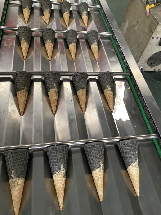 Automatic Ice Cream Cone Making Machine With Schneider PLC Controller